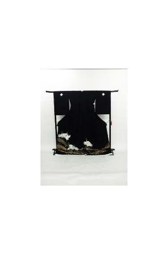 黒留袖(中国手刺繍)　16-031